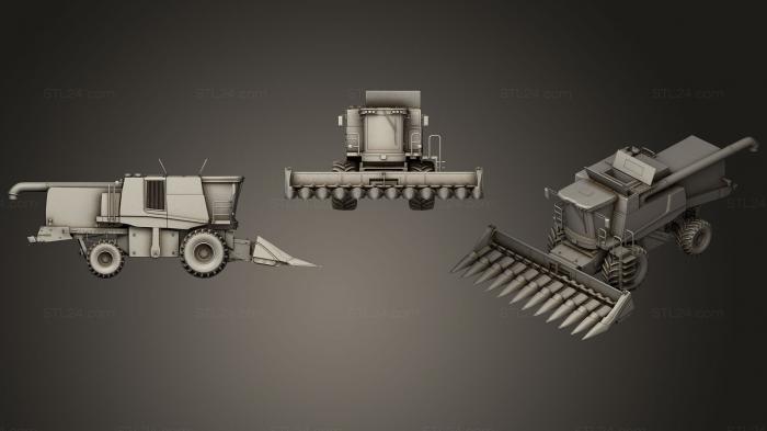 Vehicles (Combine Harvester, CARS_0114) 3D models for cnc